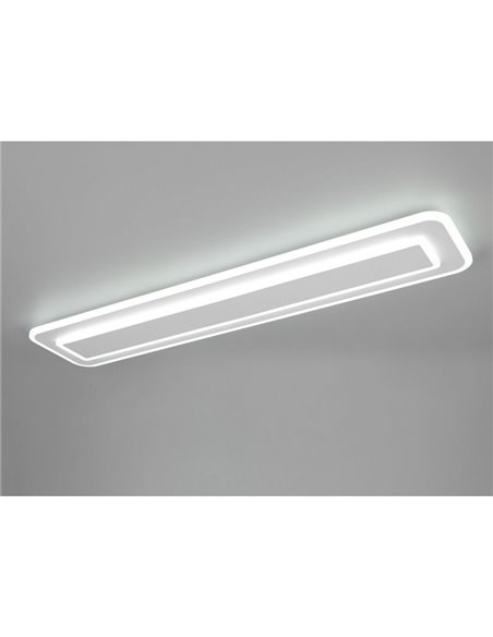 Plafón de techo rectangular LED RIVA 90cm 35W 4100lm, regulable 2700 - 6500K IP20 Blanco