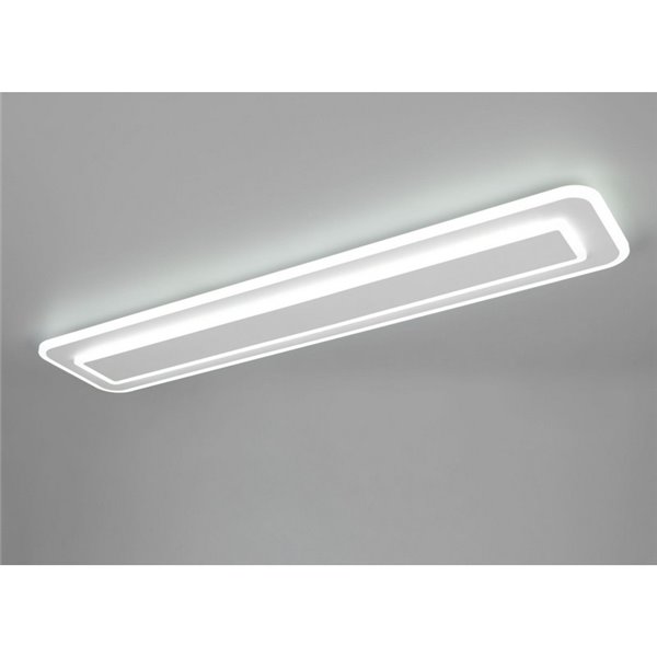 Plafón de techo rectangular LED RIVA 90cm 35W 4100lm, regulable 2700 - 6500K IP20 Blanco