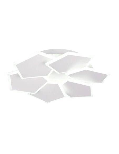 Plafón de techo geométrico LED ZAYA 34W 3900lm, 2700 - 6500K con temporizador IP20 Blanco