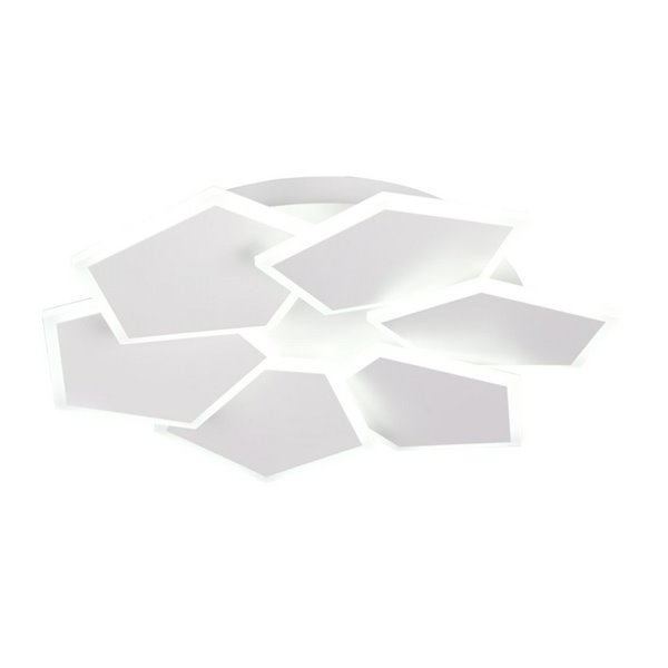 Plafonnier LED géométrique ZAYA 34 W 3900 lm, 2700 - 6500 K, avec minuterie, IP20, blanc