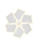 Plafón de techo geométrico LED ZAYA 34W 3900lm, 2700 - 6500K con temporizador IP20 Blanco