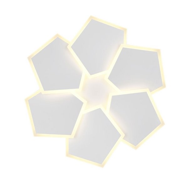 Plafón de techo geométrico LED ZAYA 34W 3900lm, 2700 - 6500K con temporizador IP20 Blanco