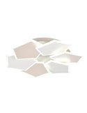Plafón de techo LED formas geométicas ZAYA 34W 3900lm, 2700 - 6500K memoria y temporizador IP20 Café