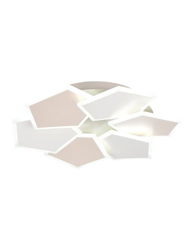 Plafón de techo LED formas geométicas ZAYA 34W 3900lm, 2700 - 6500K memoria y temporizador IP20 Café