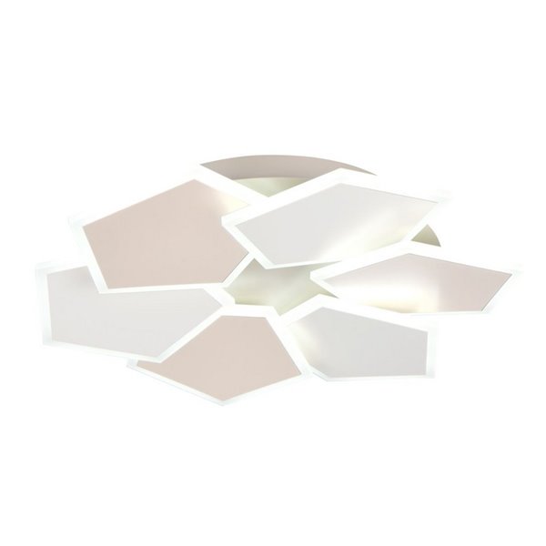 Plafón de techo LED formas geométicas ZAYA 34W 3900lm, 2700 - 6500K memoria y temporizador IP20 Café