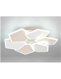 Plafón de techo LED formas geométicas ZAYA 34W 3900lm, 2700 - 6500K memoria y temporizador IP20 Café