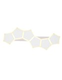 Plafón de techo LED alargado, formas geométricas ZAYA 34W 3900lm, 2700 - 6500K IP20 Blanco
