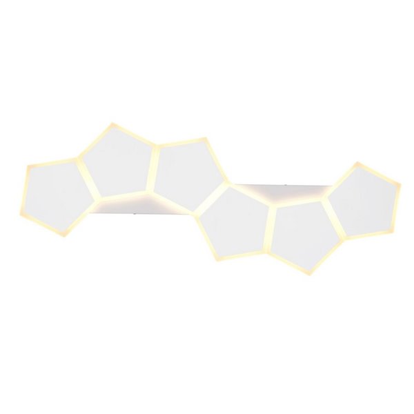 Plafón de techo LED alargado, formas geométricas ZAYA 34W 3900lm, 2700 - 6500K IP20 Blanco