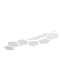 Plafón de techo LED alargado, formas geométricas ZAYA 34W 3900lm, 2700 - 6500K IP20 Blanco
