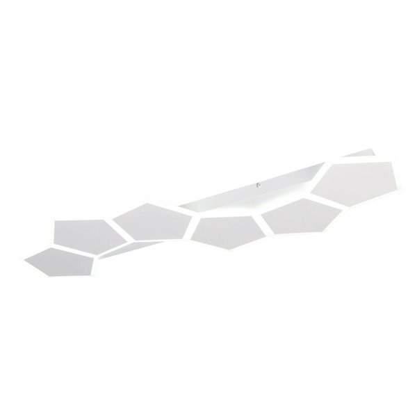 Plafón de techo LED alargado, formas geométricas ZAYA 34W 3900lm, 2700 - 6500K IP20 Blanco