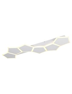Plafón de techo LED alargado, formas geométricas ZAYA 34W 3900lm, 2700 - 6500K IP20 Blanco