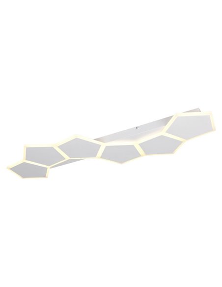 Plafón de techo LED alargado, formas geométricas ZAYA 34W 3900lm, 2700 - 6500K IP20 Blanco