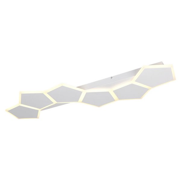 Plafón de techo LED alargado, formas geométricas ZAYA 34W 3900lm, 2700 - 6500K IP20 Blanco