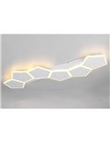 Plafón de techo LED alargado, formas geométricas ZAYA 34W 3900lm, 2700 - 6500K IP20 Blanco