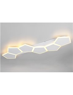 Luminária de teto LED geométrica branca ZAYA 34W 3900lm 2700-6500K IP20 2
