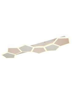 Plafón de techo LED formas geométricas ZAYA 34W 3900lm, 2700 - 6500K IP20 Café