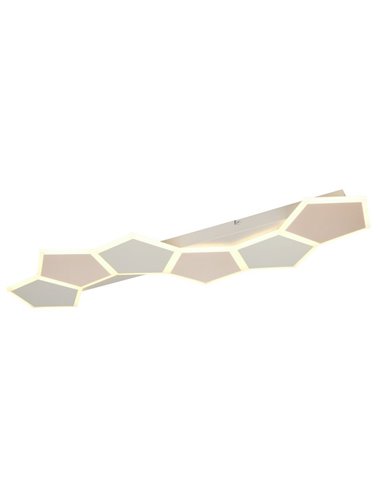 Plafón de techo LED formas geométricas ZAYA 34W 3900lm, 2700 - 6500K IP20 Café