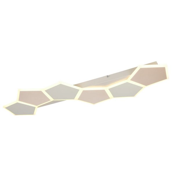 Plafón de techo LED formas geométricas ZAYA 34W 3900lm, 2700 - 6500K IP20 Café