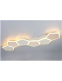 Plafón de techo LED formas geométricas ZAYA 34W 3900lm, 2700 - 6500K IP20 Café