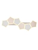 Plafón de techo LED formas geométricas ZAYA 34W 3900lm, 2700 - 6500K IP20 Café