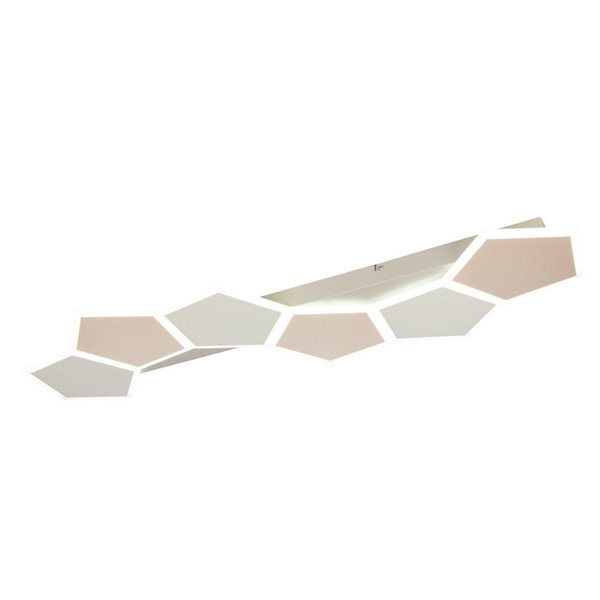 Plafón de techo LED formas geométricas ZAYA 34W 3900lm, 2700 - 6500K IP20 Café
