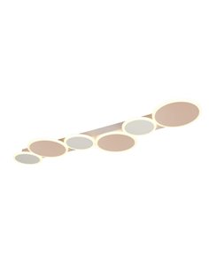 Plafón LED de techo circulos decorativos OVELA 34W 3900lm, 2700 - 6500K IP20 Café