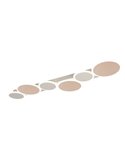 Plafón LED de techo circulos decorativos OVELA 34W 3900lm, 2700 - 6500K IP20 Café