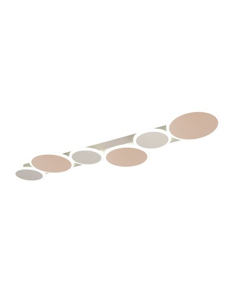 Plafón LED de techo circulos decorativos OVELA 34W 3900lm, 2700 - 6500K IP20 Café