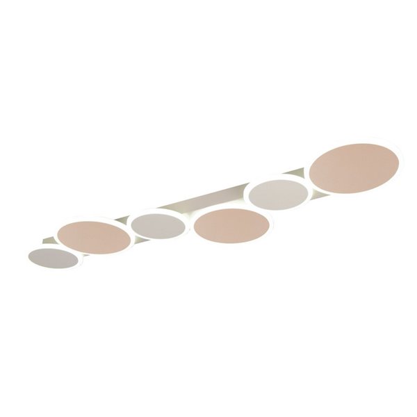 Plafón LED de techo circulos decorativos OVELA 34W 3900lm, 2700 - 6500K IP20 Café