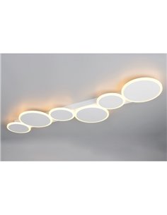 Plafón LED de techo OVELA, circulos decorativos 34W 3900lm, 2700 - 6500K IP20 Blanco 2
