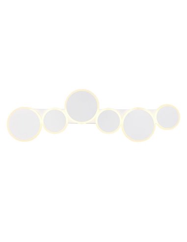 Plafón LED de techo OVELA, circulos decorativos 34W 3900lm, 2700 - 6500K IP20 Blanco