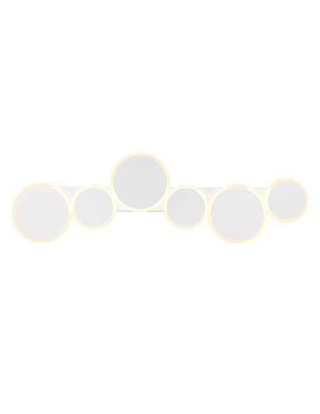 Plafón LED de techo OVELA, circulos decorativos 34W 3900lm, 2700 - 6500K IP20 Blanco