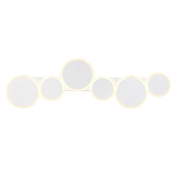 Plafón LED de techo OVELA, circulos decorativos 34W 3900lm, 2700 - 6500K IP20 Blanco