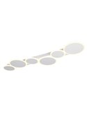 Plafón LED de techo OVELA, circulos decorativos 34W 3900lm, 2700 - 6500K IP20 Blanco