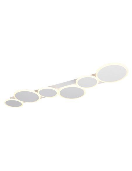 Plafonnier LED OVELA, cercles décoratifs 34 W 3900 lm, 2700 - 6500 K IP20 Blanc