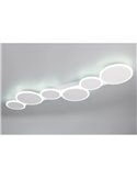Plafón LED de techo OVELA, circulos decorativos 34W 3900lm, 2700 - 6500K IP20 Blanco