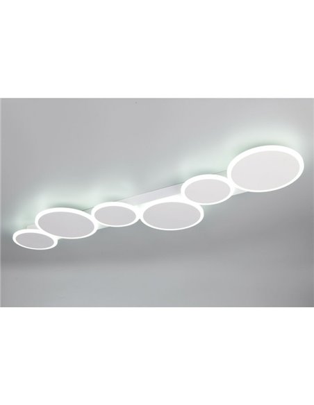Plafón LED de techo OVELA, circulos decorativos 34W 3900lm, 2700 - 6500K IP20 Blanco
