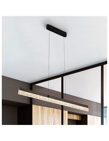 Lámpara LED de techo IXIAS diseño lineal 24W 1600Lm regulable 2700-5000K IP20 Negro