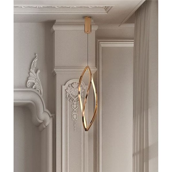 Suspension LED ADELE, très décorative, 35 W, température de couleur 2700-6500 K, IP20, or rose