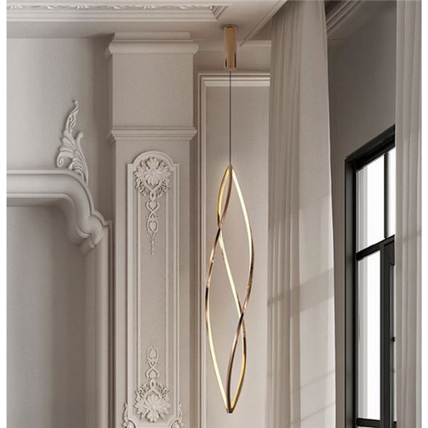 Grand plafonnier LED ADELE, 60 W, température de couleur 2700-6500 K, IP20, or rose