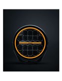 Faro LED largo alcance SIBERIA XPA 7" 80W 5710Lm, alcance 662 metros, blanca/ámbar, ECE R148 y R149