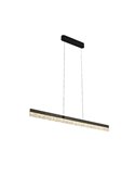 Luminária de teto LED IXIAS, design linear, 24W, 1600lm, dimerizável 2700-5000K, IP20, preta