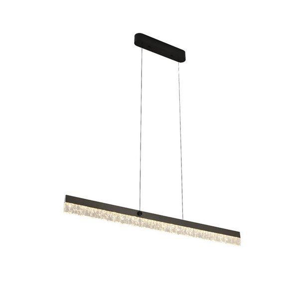 Luminária de teto LED IXIAS, design linear, 24W, 1600lm, dimerizável 2700-5000K, IP20, preta