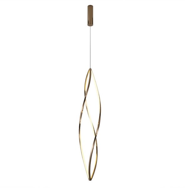 Lámpara de techo LED ADELE grande, 60W CCT 2700-6500K IP20 Oro rosa