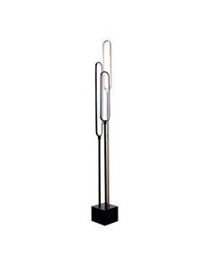 Lámpara LED de pie COLETTE 44W 3.042lm, 3000K IP20 Negro/oro rosa