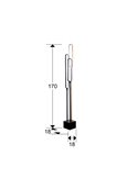 Lámpara LED de pie COLETTE 44W 3.042lm, 3000K IP20 Negro/oro rosa