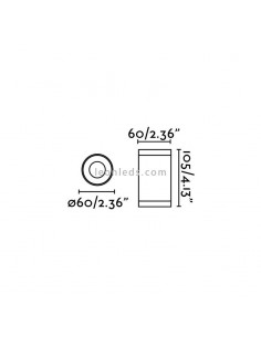 Plafón de Techo para exterior Olot 1xGU10 Gris Oscuro IP44 de Faro Barcelona | Leonleds Iluminación 2