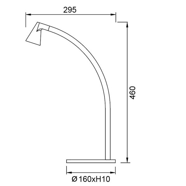 Lámpara de sobremesa LED moderna negra ÁFRICA, 6W 3000K 450Lm