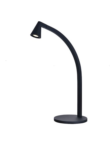 Lampe à dessert LED noire moderne, Afrique, 6 W, 3 000 K, 450 lm