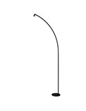 Lámpara de pie LED negra ÁFRICA, 251cm de alta, regulable, 8W 3000K 620Lm diseño moderno